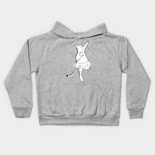 Dancing Ballerina Cat "Blubberina" Kids Hoodie